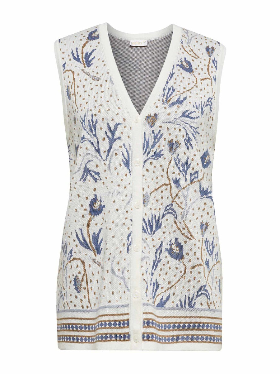 

Вязаный жилет Goldner, светло-бежевый