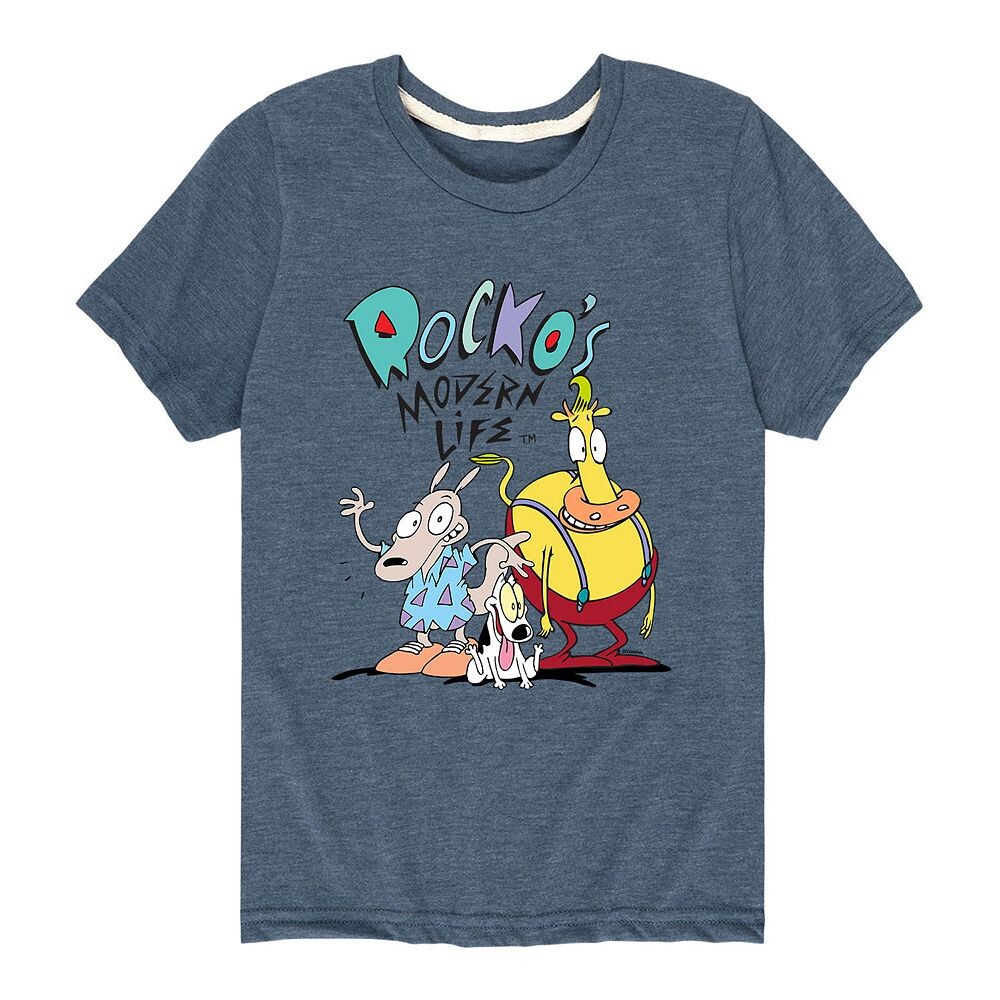 

Футболка Rocko's Life с рисунком Rocko's Life для мальчиков 8–20 лет Nickelodeon, синий