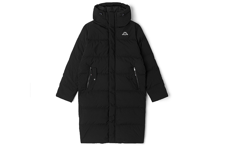 

Однотонная утепленная удлиненная куртка с капюшоном Kappa, цвет аргентинский серый-1014