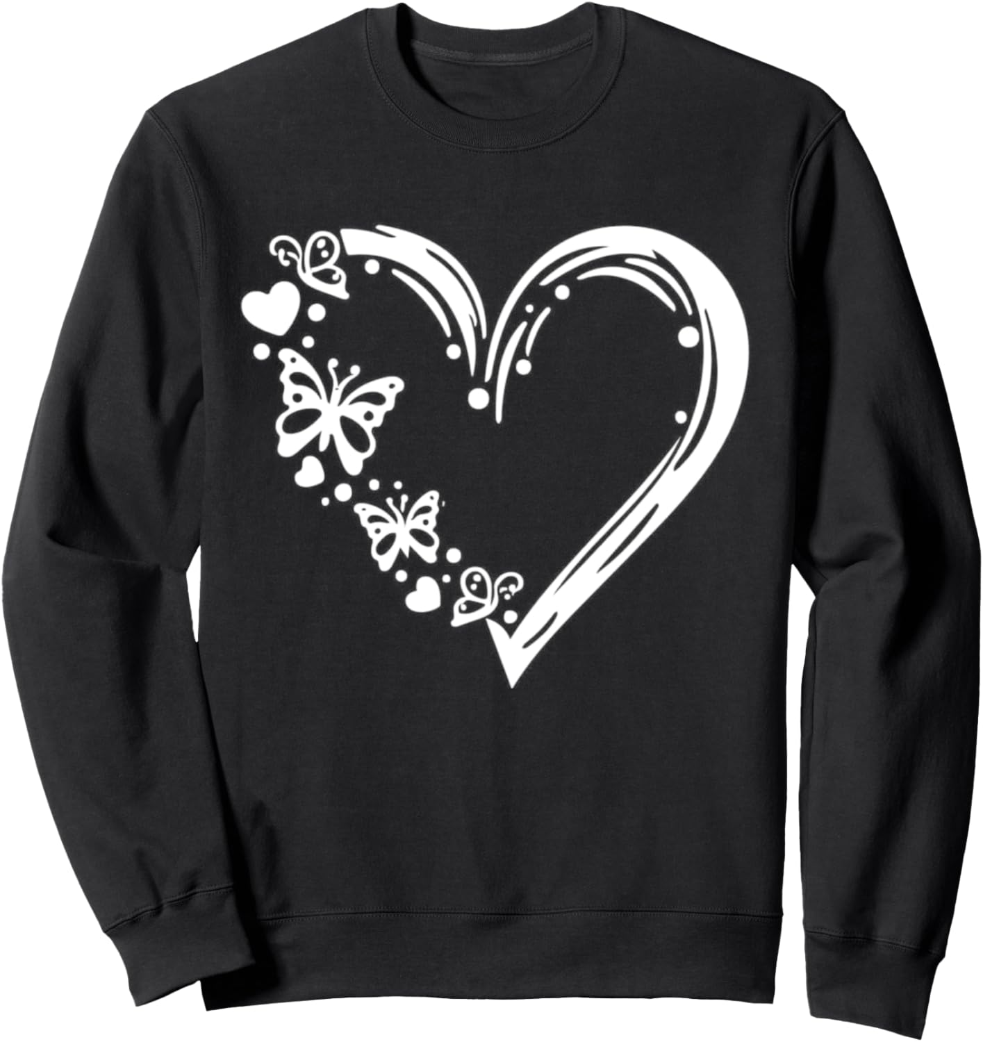 

Толстовка с принтом в виде сердечек и бабочек, милая толстовка, черная Tshirt Shirt T-Shirt Pullover Hoodie Sweater Style, Черный, Толстовка с принтом в виде сердечек и бабочек, милая толстовка, черная Tshirt Shirt T-Shirt Pullover Hoodie Sweater Style
