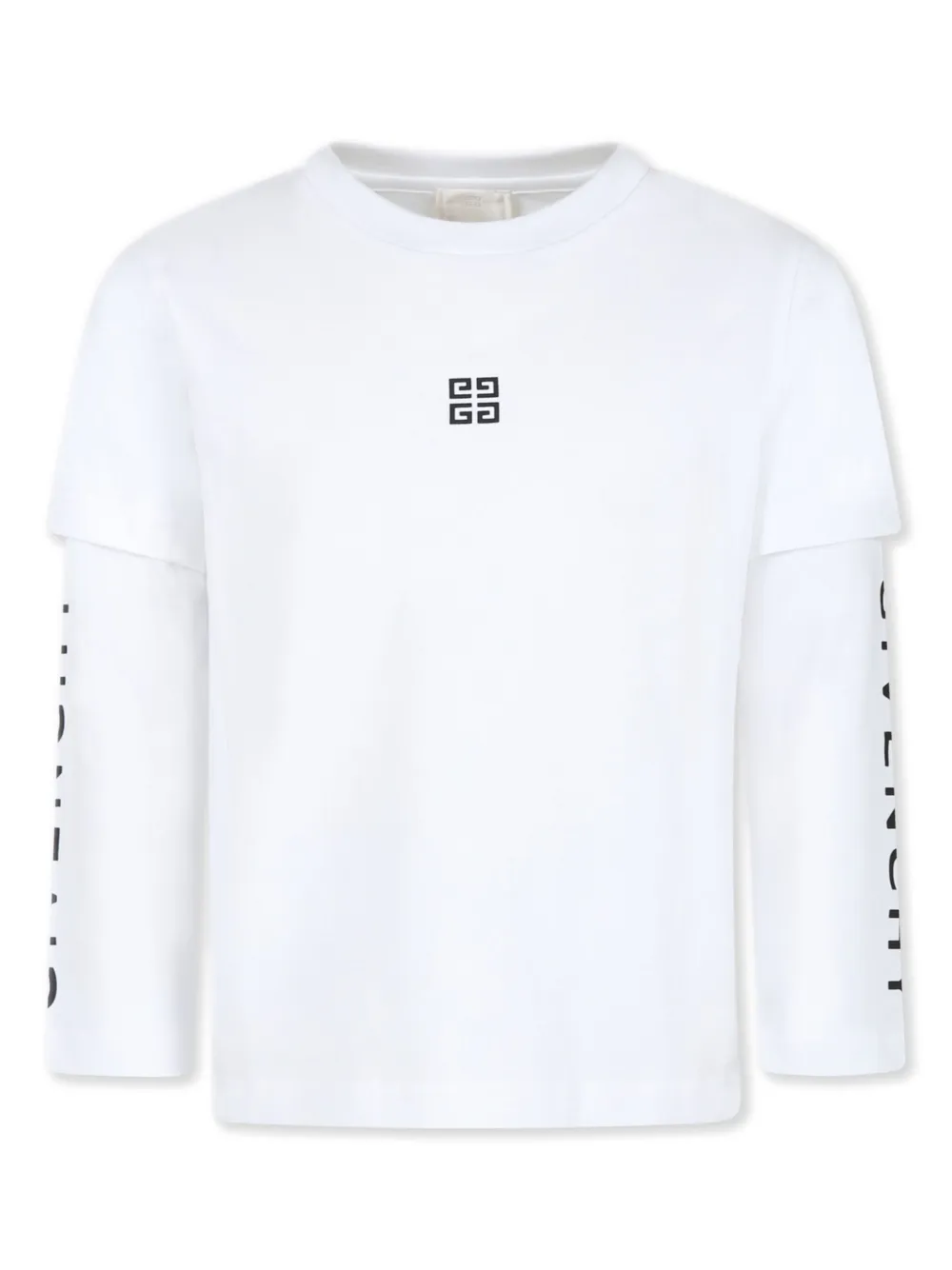 

Футболка из органического хлопка с логотипом Givenchy Kids, белый