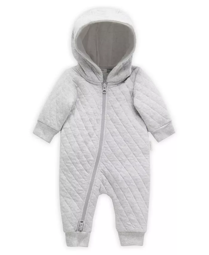 

Детский стеганый комбинезон для мальчиков и девочек Purebaby, серый