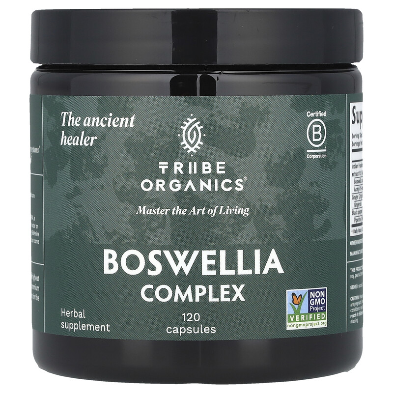

Tribe Organics, Boswellia Complex, 120 капсул