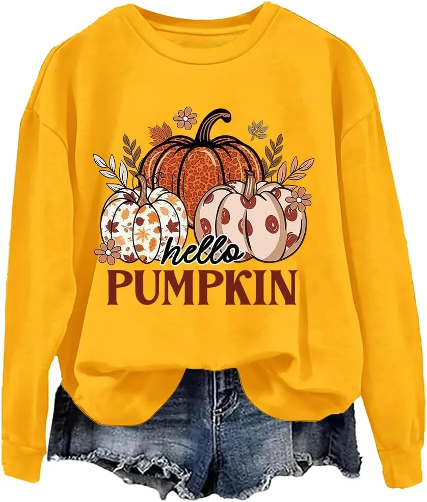 

Толстовка Hello Pumpkin с принтом NACJOM