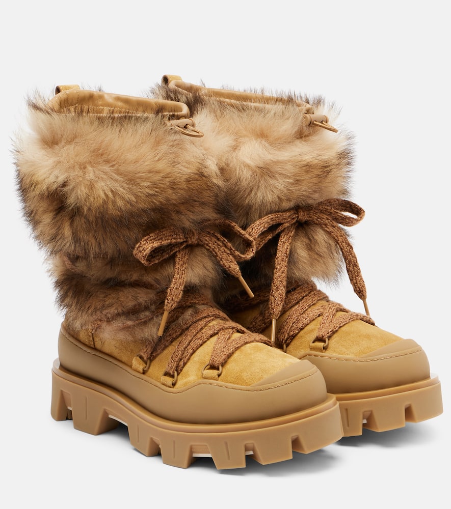 Повседневные кожаные ботинки Peak Après на шнуровке Moncler, 23N