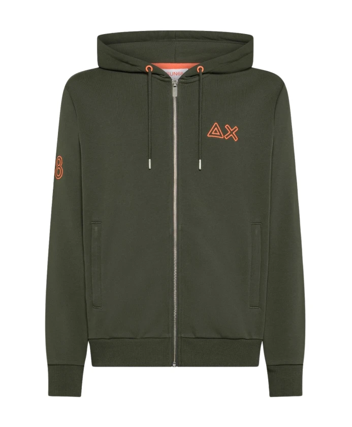 

Толстовка на молнии, флуоресцентная, базовая, флисовая. Sun68, зеленый