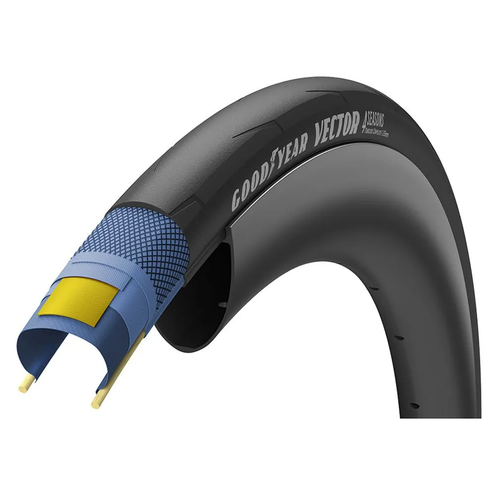 

Дорожная шина Goodyear Vector 4Seasons 60 TPI TLC Tubeless 700C x 28, черный