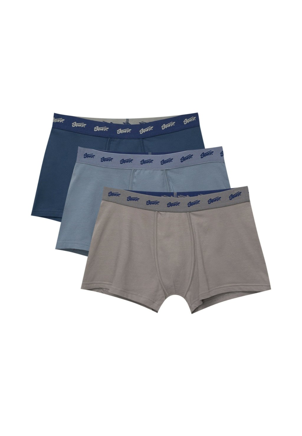 

Брюки 3-PACK PULL&BEAR, синий