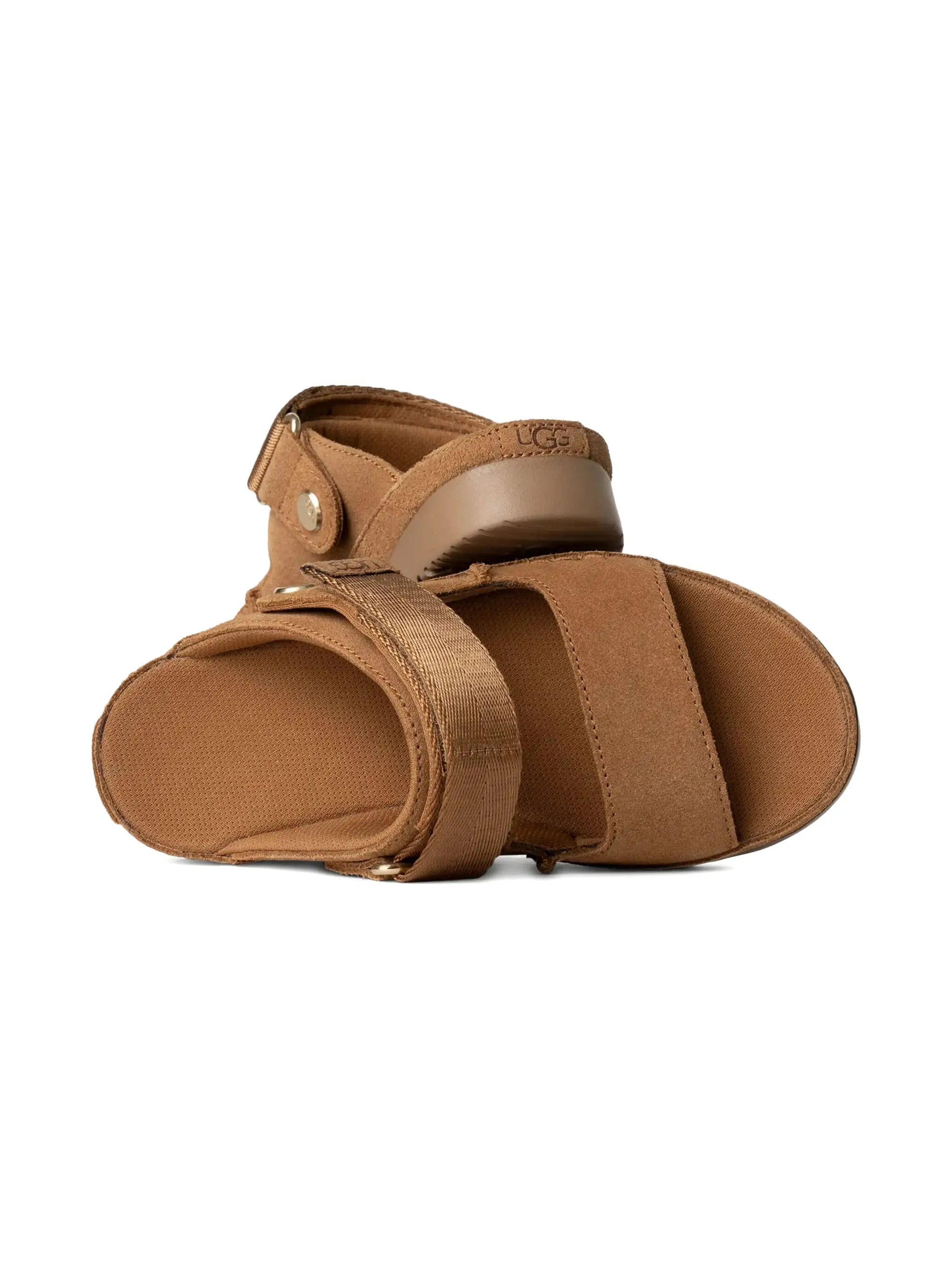 Сандалии Goldenstar Glide на платформе Ugg Kids, коричневый — фото 3