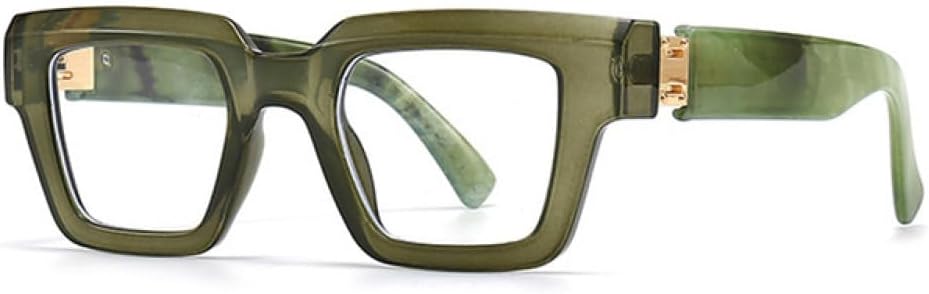 

MUTYNE Модные квадратные женские солнцезащитные очки класса люкс, винтажные, конфетного цвета, прозрачные, градиентные, мужские панк-солнцезащитные очки, Olive Green Clear