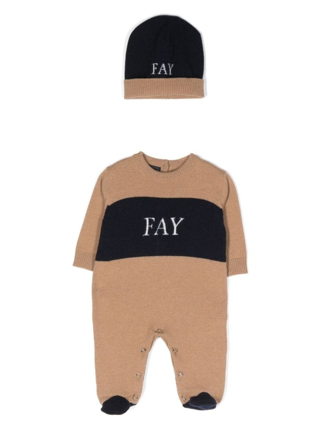 

Fay Kids комплект из пижамы и шапки, серый
