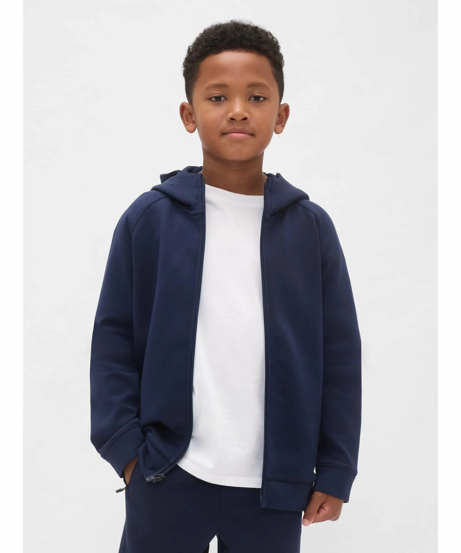 (K)GapFit Tech Quick Dry Hoodie (Kids) GAP, TAPESTRY_NAVY