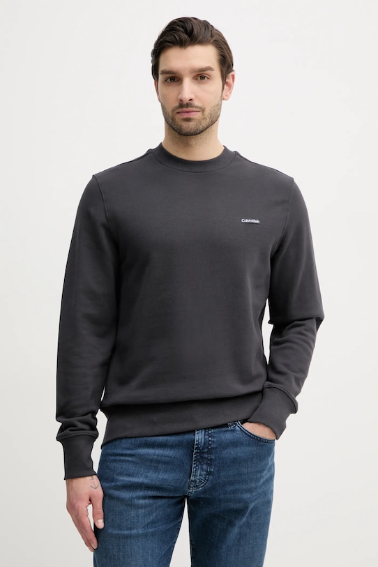 

Хлопковая толстовка Calvin Klein Jeans, серый