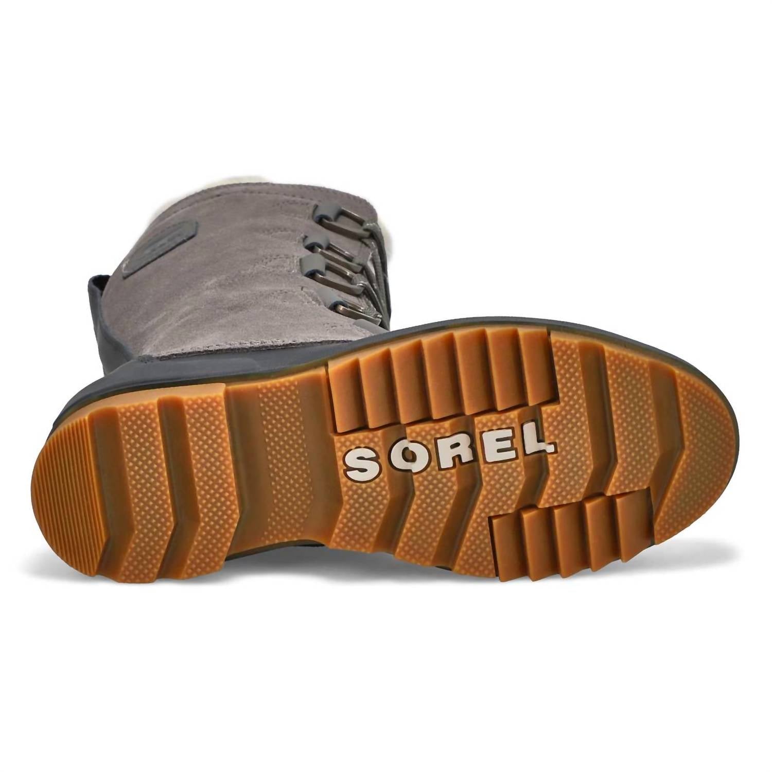 Женские ботинки Sorel Tivoli Iv высокие с меховой опушкой, серый — фото 2