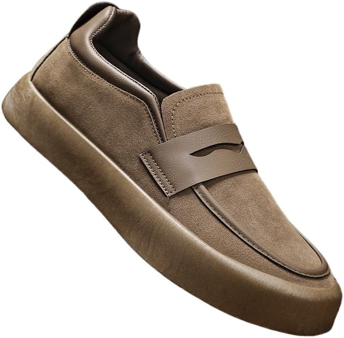 

Модные повседневные мужские туфли HoaloX большого размера- подходят для ежедневной работы, прогулок и другой повседневной носки, хаки