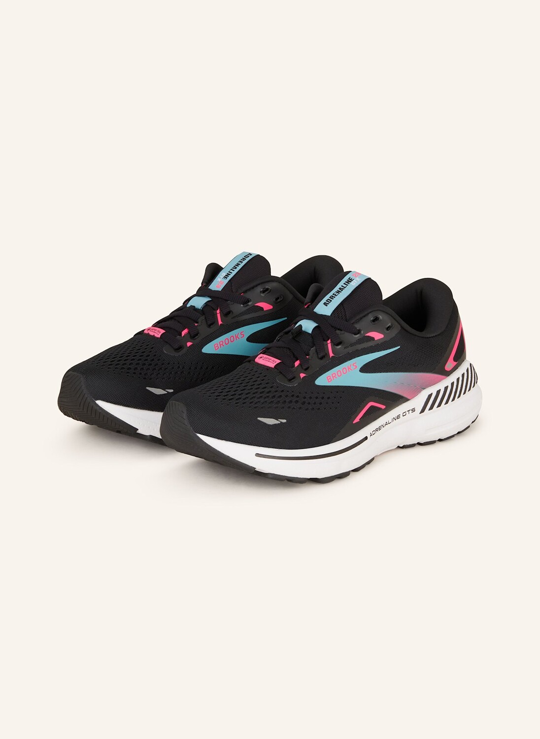 

Кроссовки adrenaline gts 23 gtx BROOKS, цвет SCHWARZ/TÜRKIS/NEONPINK