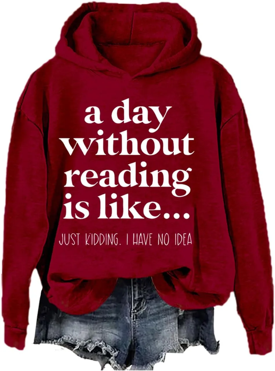 

Толстовка для любителей книг с принтом "День без чтения — как толстовка" SIMJEW