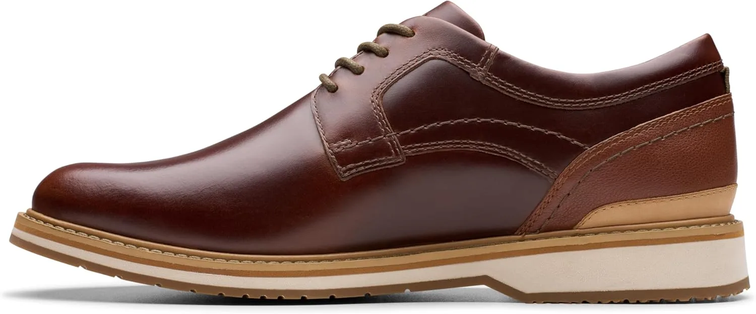 Мужские кроссовки Clarks Monahan Plain Oxford, красный — фото 2