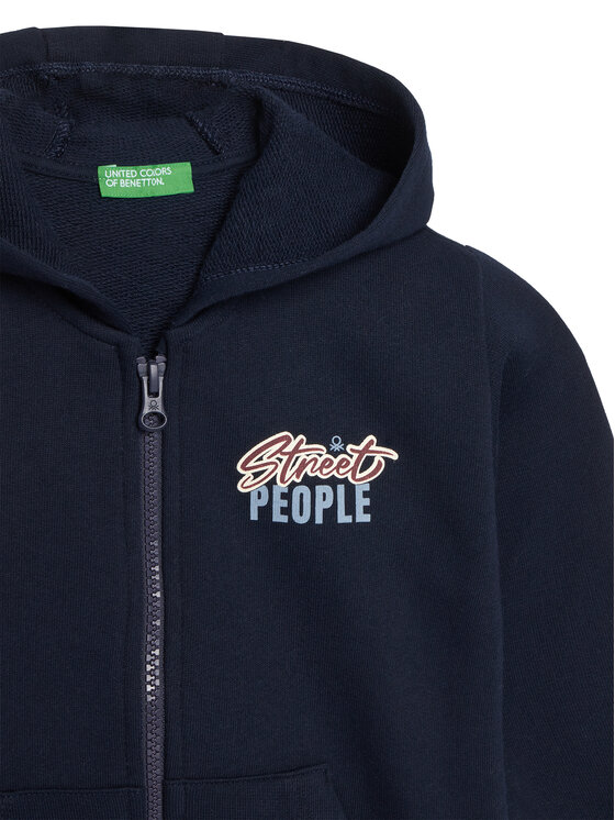 Свитшот relaxed fit 3J68G503Y United Colors Of Benetton, синий — фото 3