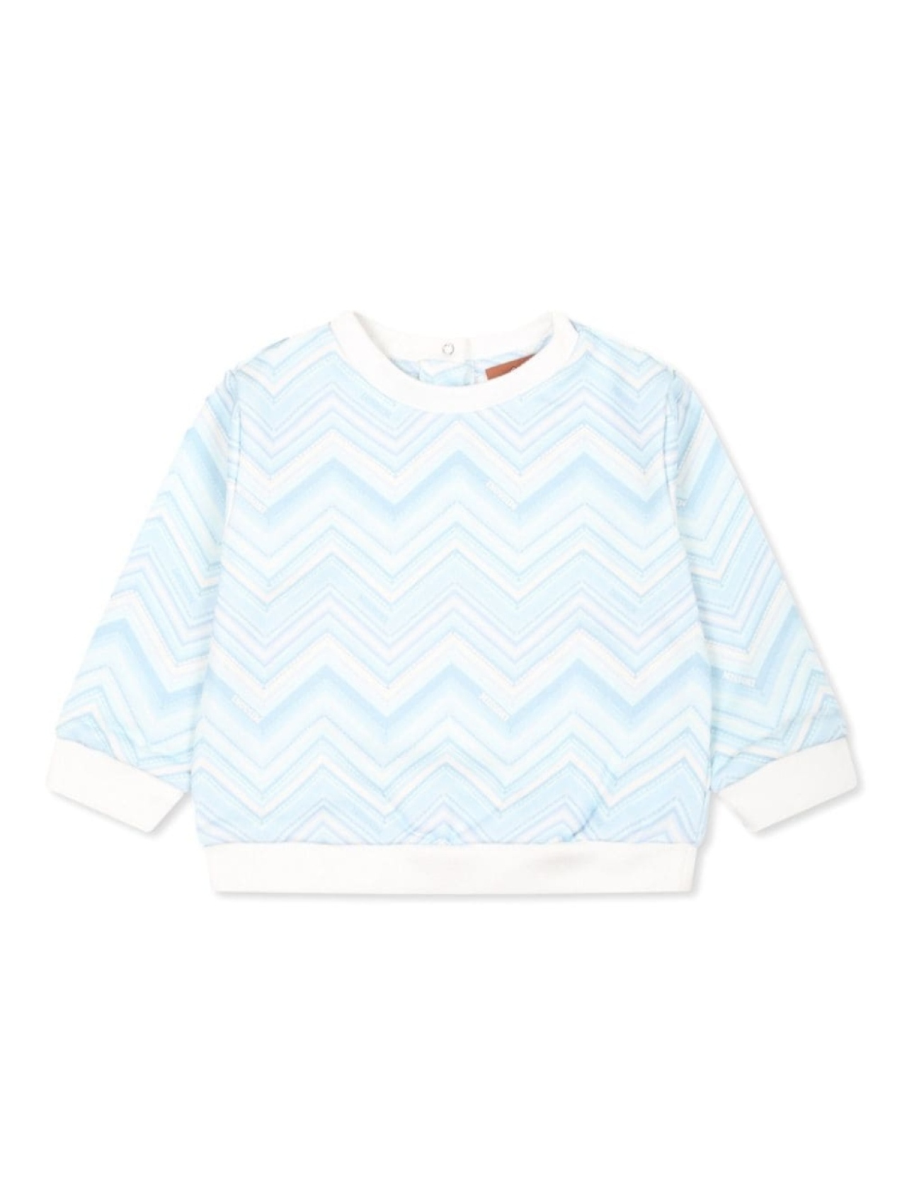 

Missoni Kids хлопковая толстовка с шевронным принтом, синий