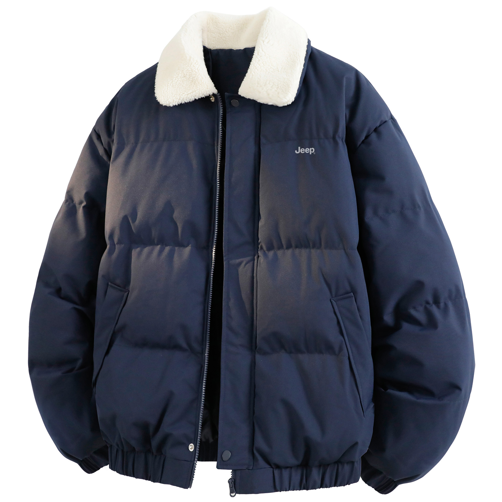 

Утепленная пуховая куртка Unisex Jeep, темно-синий