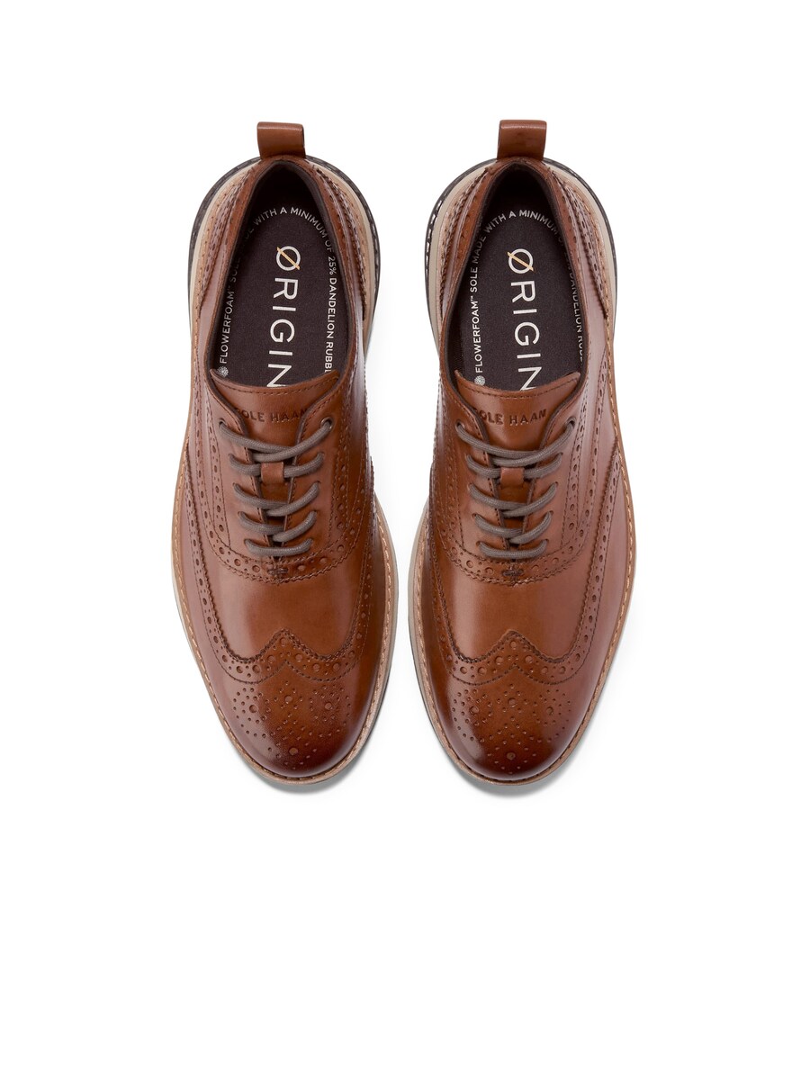 Туфли на шнуровке Cole Haan Wingtip Oxford, коричневый — фото 3