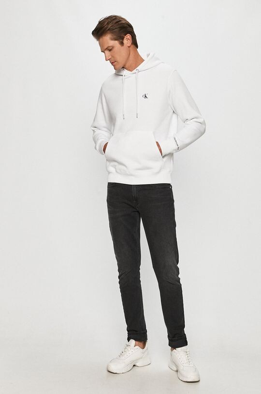 

Толстовка с капюшоном Calvin Klein Jeans, белый