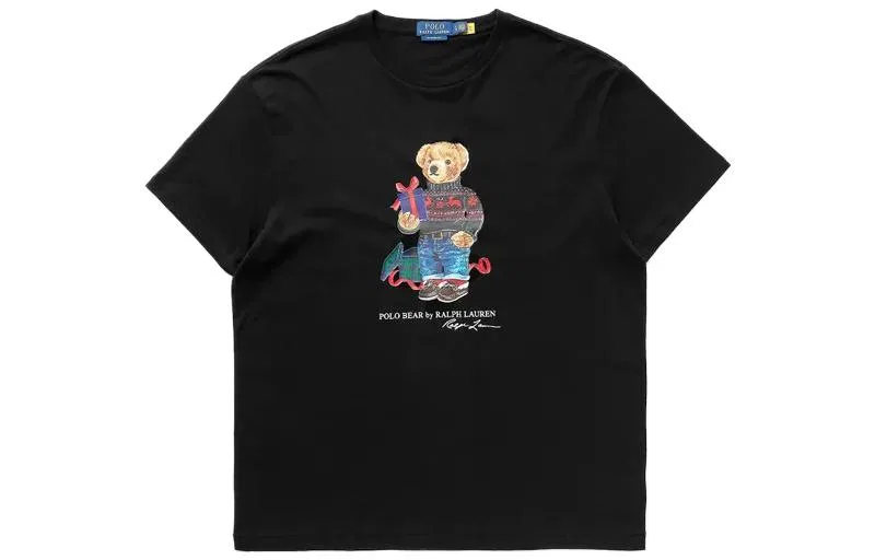Футболка с принтом Polo Bear Ralph Lauren черная