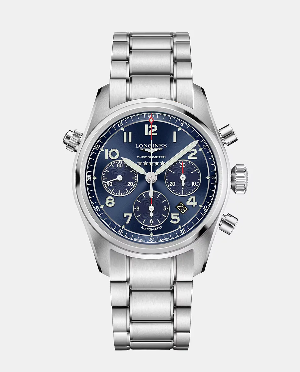 

Longines Spirit L38204936 автоматические мужские часы из стали, серебряный