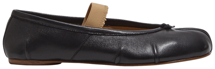 Кроссовки Maison Margiela Wmns Tabi Ballerina Flat Elastic Band 'Black Nude', черный