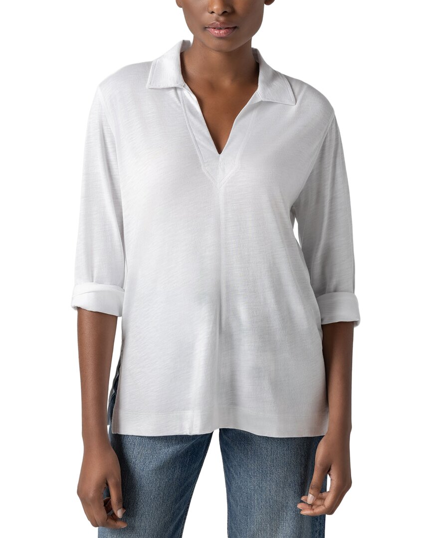 

Туника Lilla P с разрезом на горловине и рукавами 3/4 Lilla P, белый