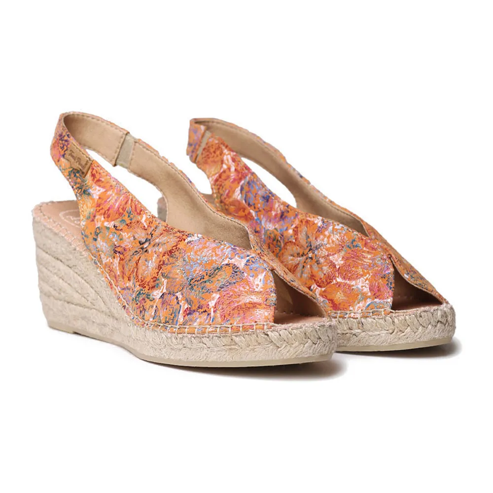 Сандалии Toni Pons Laila-LL esparto wedge, оранжевый