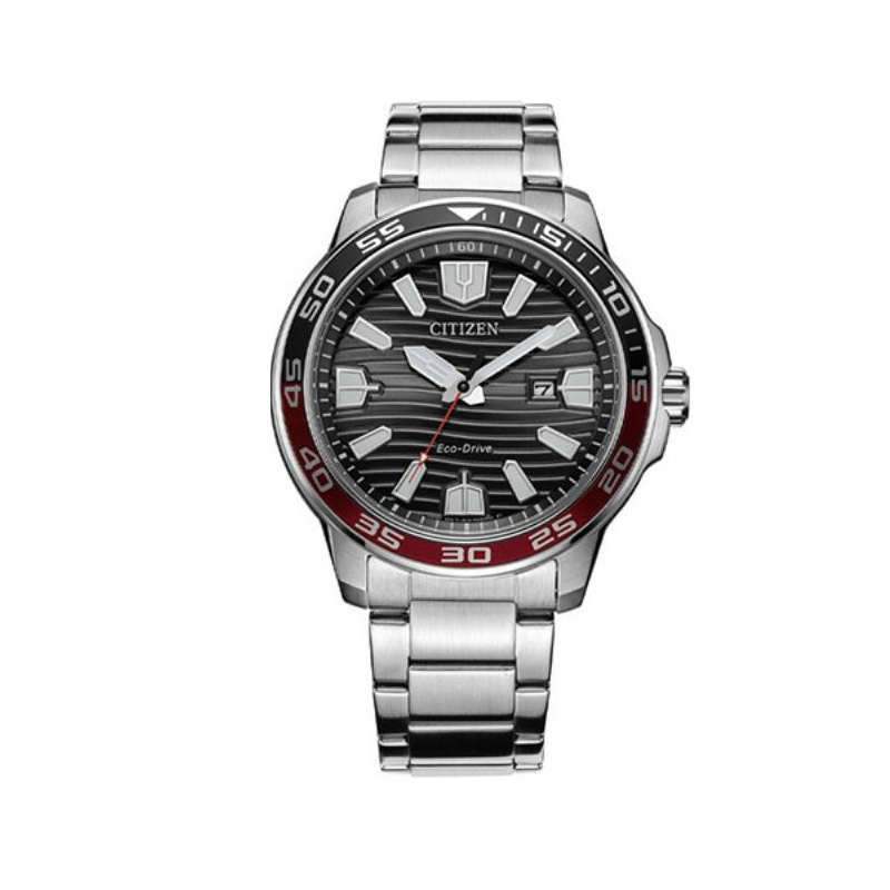 

Экологичная коллекция Drive с кварцевым механизмом на световой энергии Мужские часы со стальным ремешком и черным циферблатом CITIZEN, черный Dial