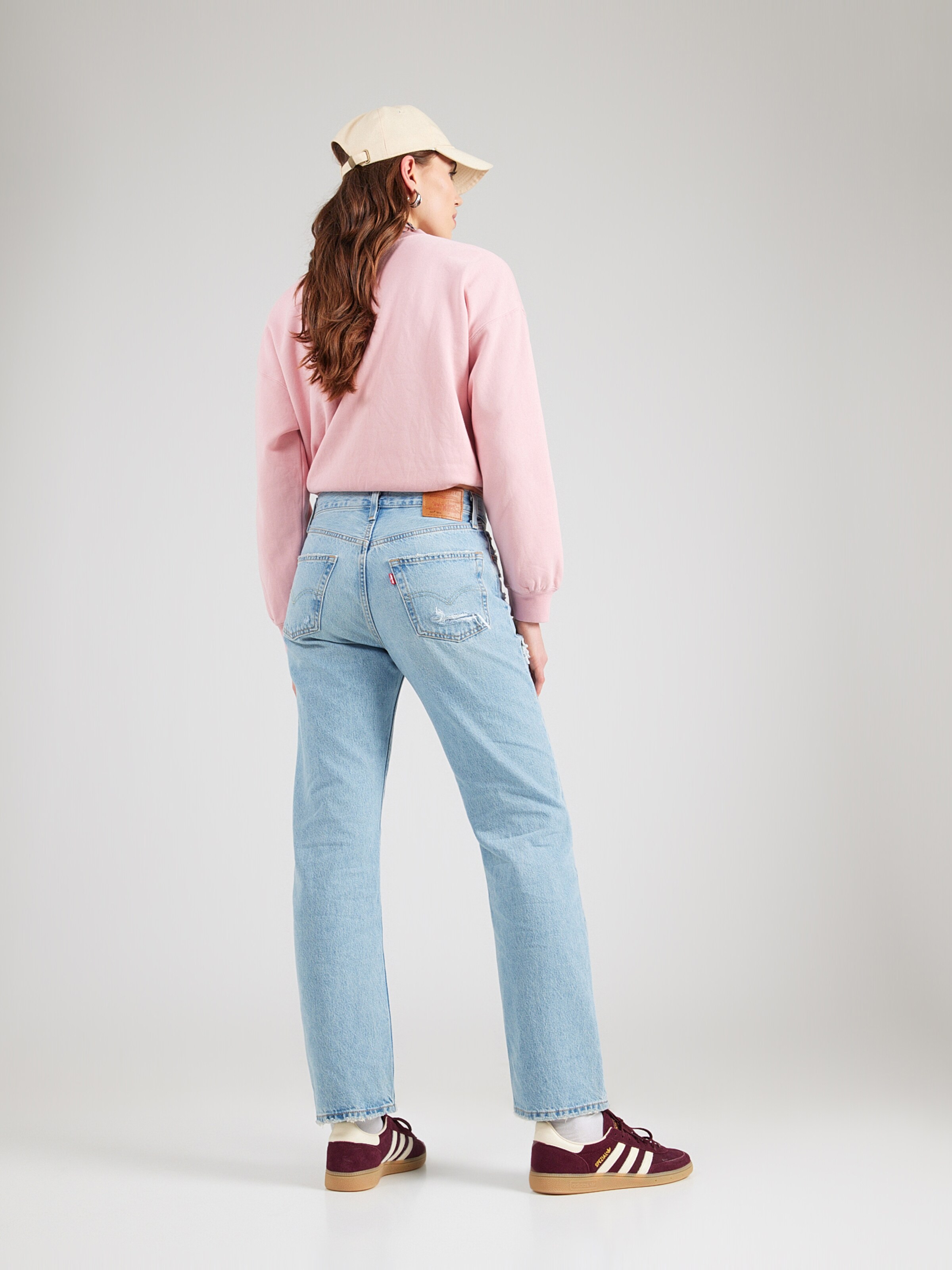 LEVI'S  Джинсы Regular '501' в светло-голубом цвете — фото 4
