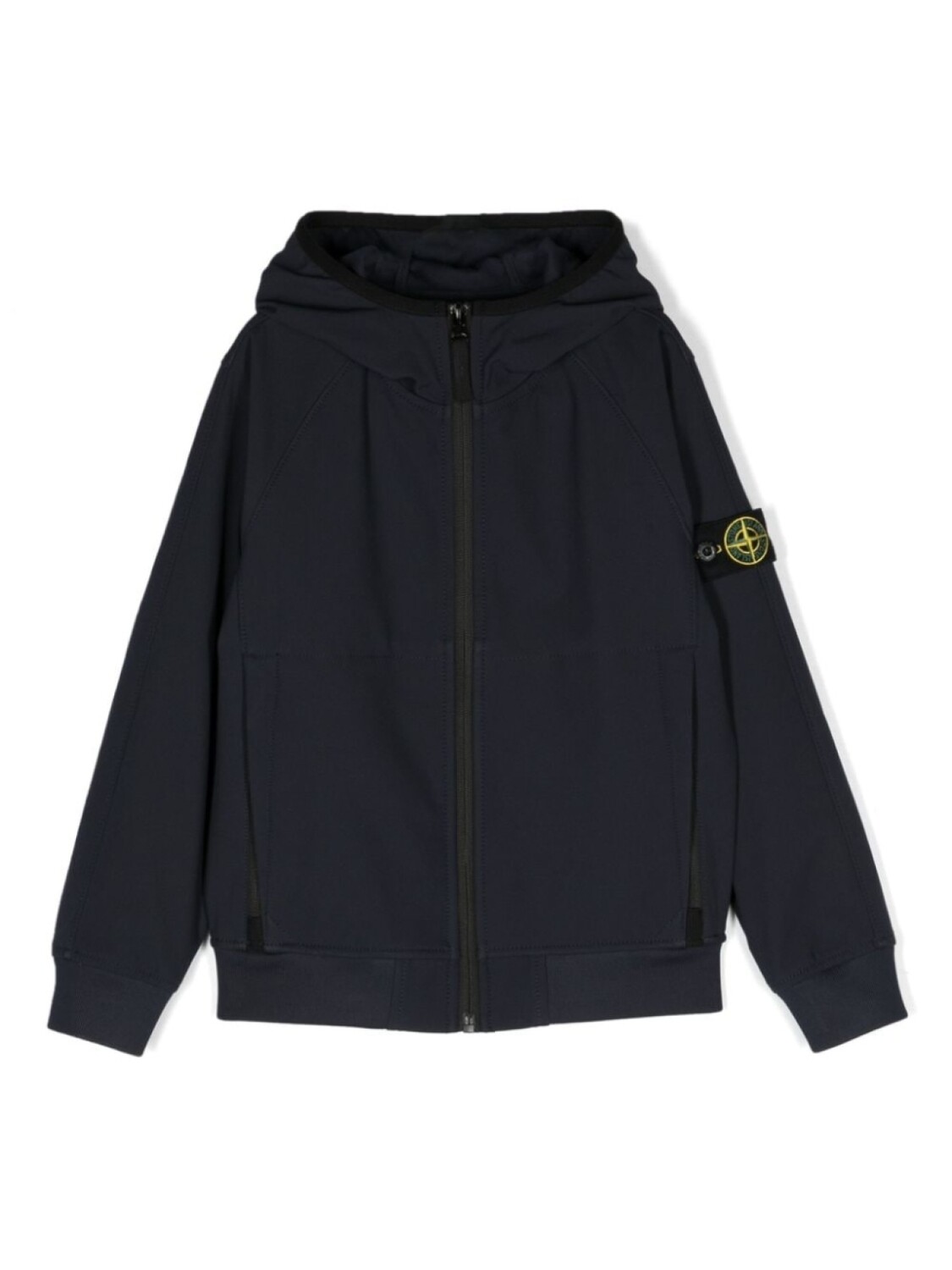 

Stone Island Junior куртка на молнии с капюшоном, синий