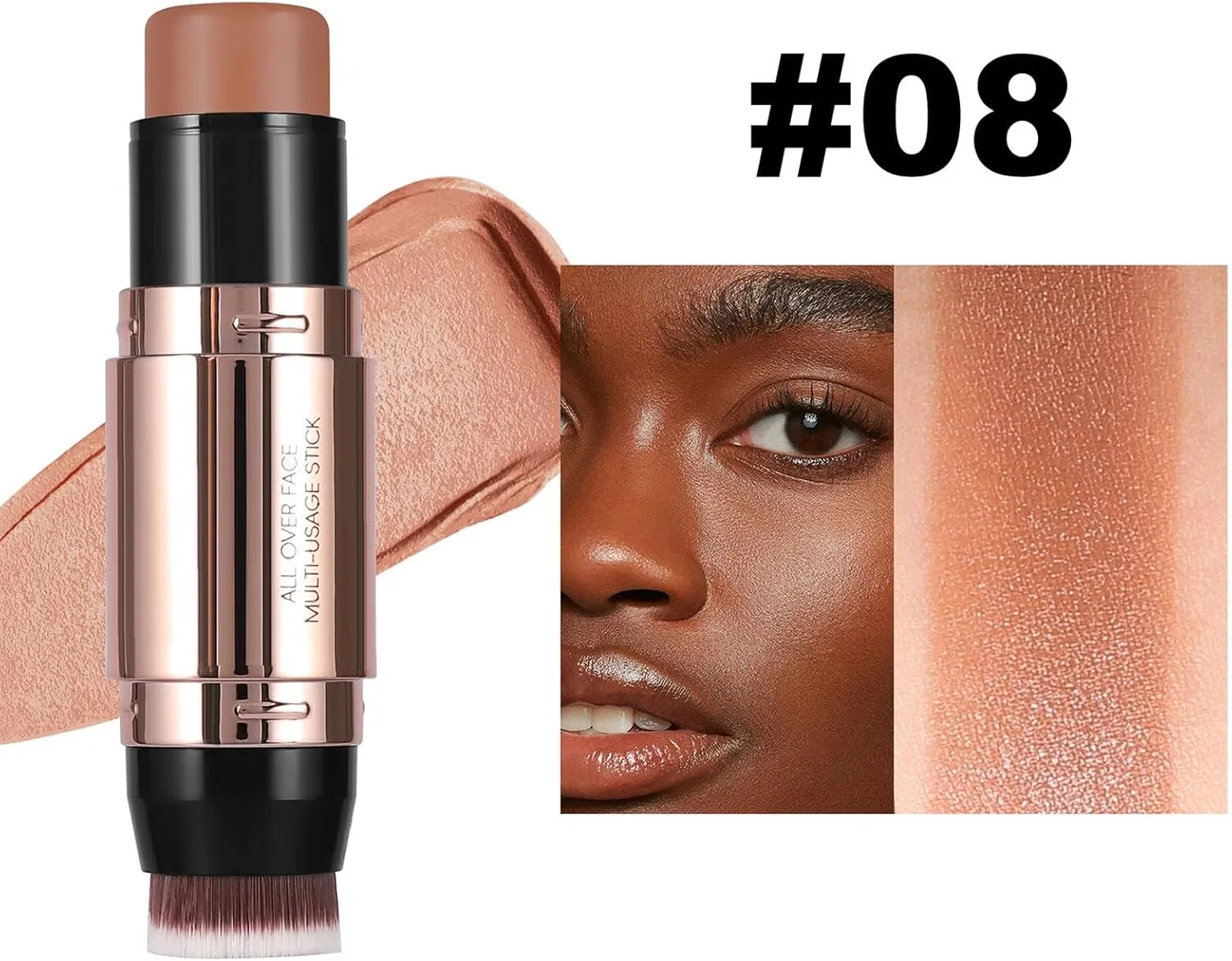 Тональный крем-стик Silky Stick Foundation увлажняющий, без бренда, 1 шт., цвет H — фото 2