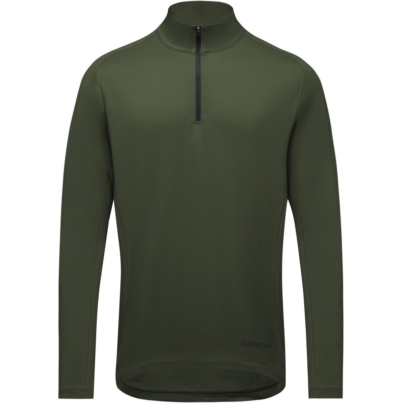 

Футболка повседневная мужская с молнией 1/4 средней длины Gore Wear, зеленый