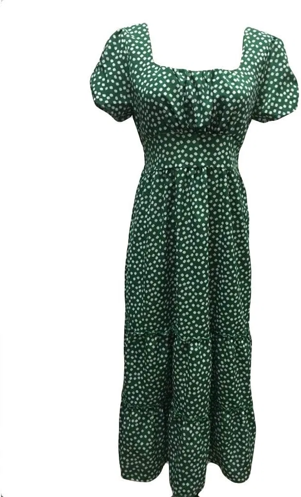 Платье-свитер женское с коротким рукавом, бренд Generic, цвет 04-green — фото 4