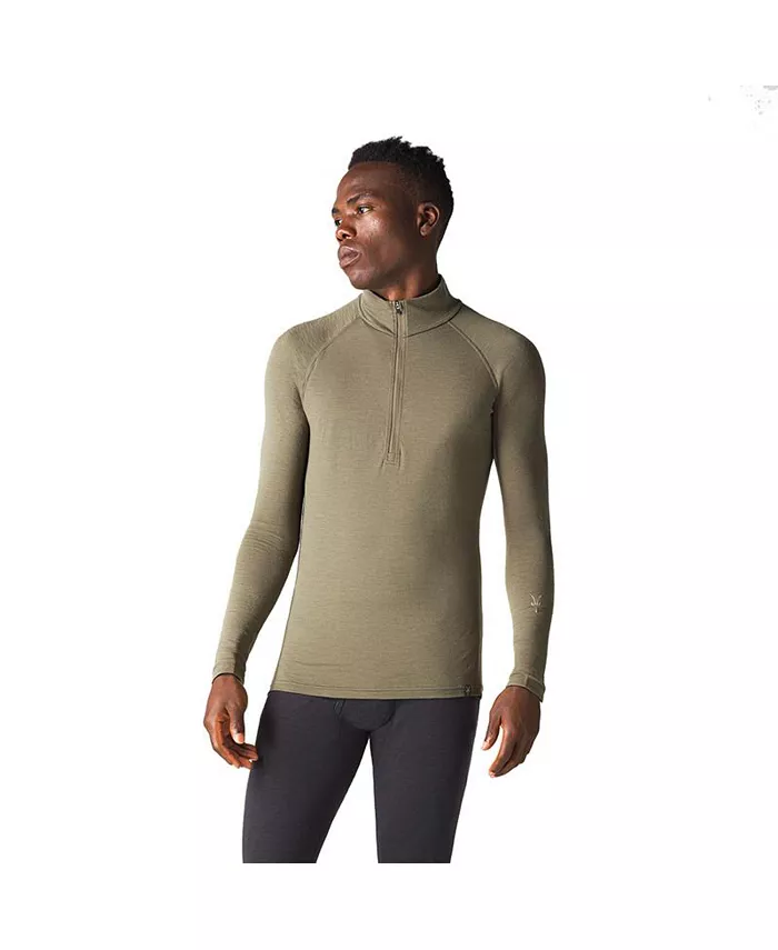 

Футболка Men's Woolies Pro Tech 1/4 Zip Ibex, зеленый