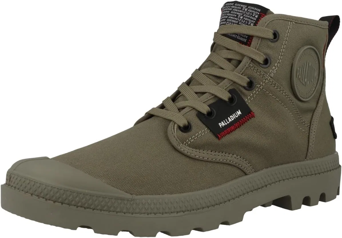 Ботинки Palladium Unisex Pampa Hi Patch Trainers, Dusky Green — фото 4