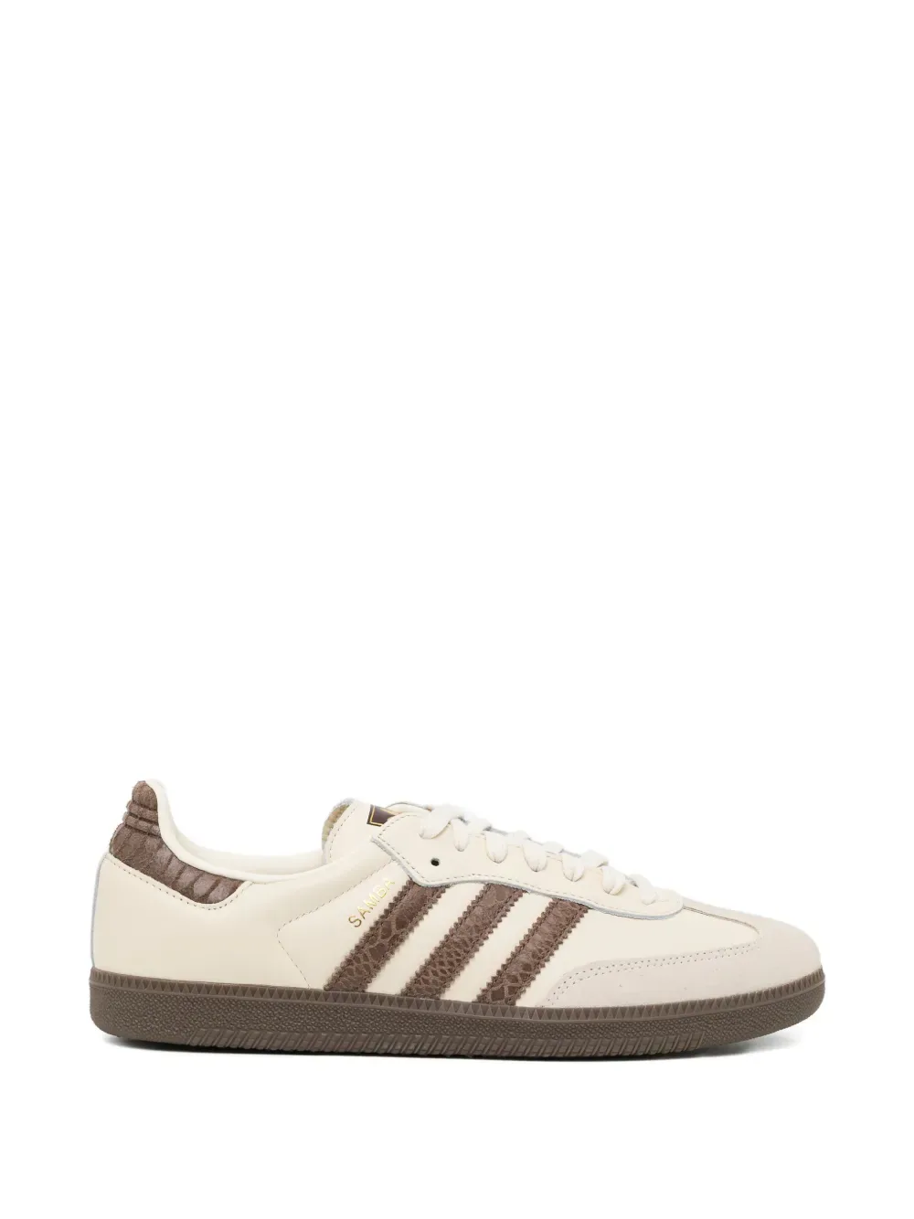 Кроссовки Samba OG на шнуровке Adidas, бежевый