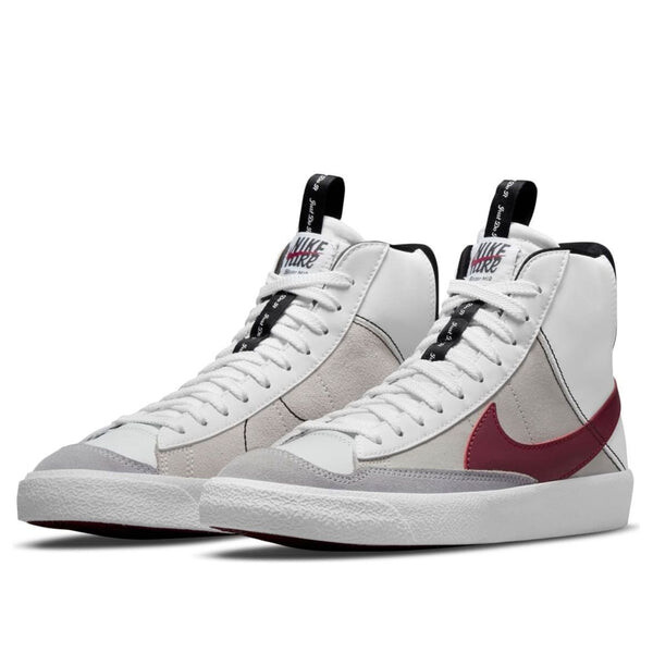 Кроссовки blazer mid '77 se 'white rush maroon' Nike, белый — фото 3