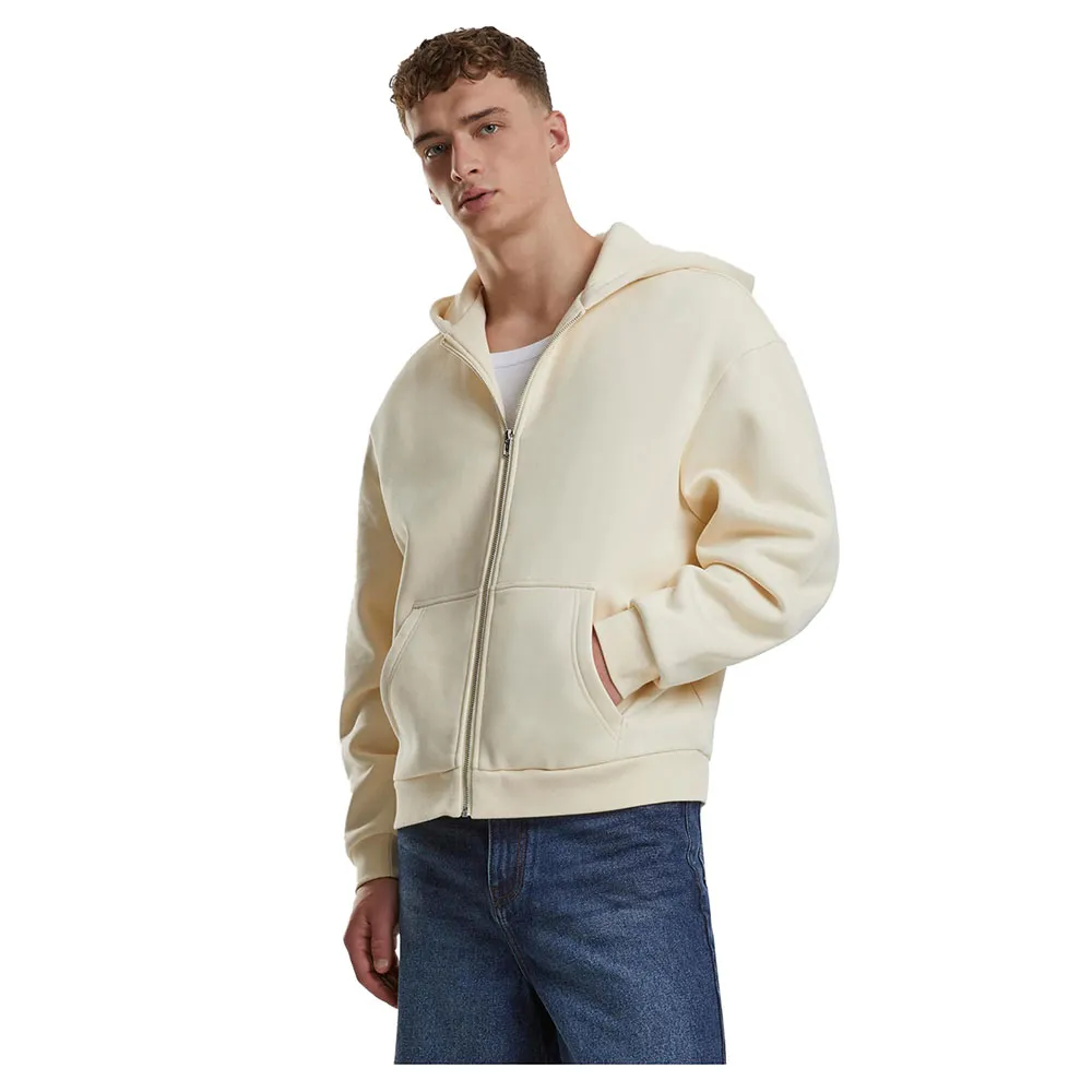 

Толстовка Urban Classics Fluffy full zip, бежевый