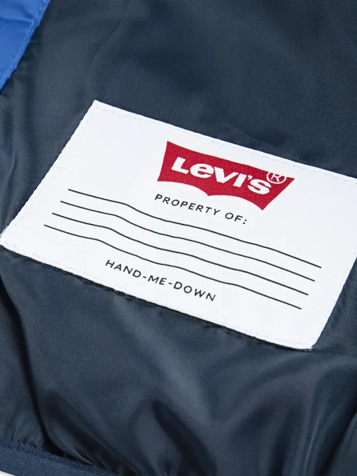 Стеганая куртка с капюшоном, Levi's Kids, синий — фото 4