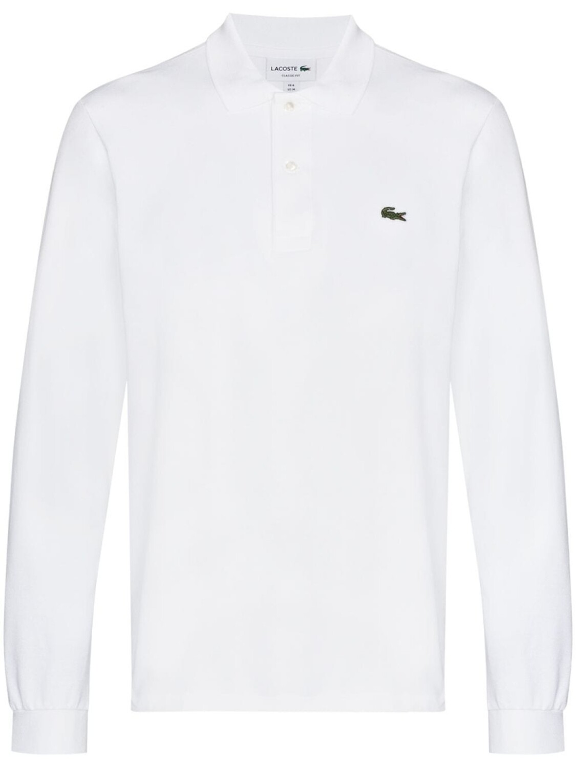

Lacoste рубашка поло с длинными рукавами и логотипом, белый