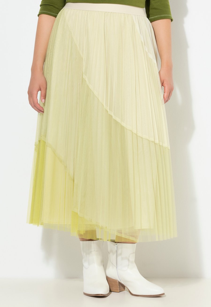 

Юбка Ulla Popken Pleated skirt, Fir Green/Evergreen