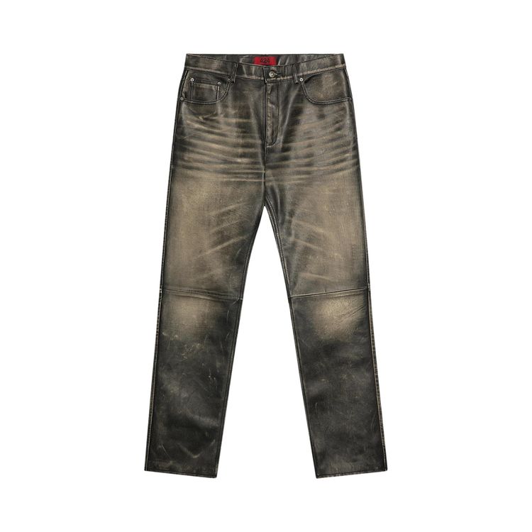 

Брюки 424 Leather 5 Pocket Pants 'Black', черный