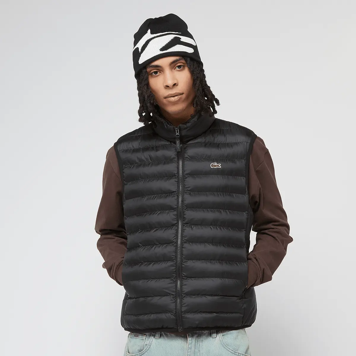 

Куртка Lacoste Sleveless Quilted Vest, черный