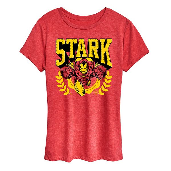 

Женская футболка Iron Man Stark Collegiate Marvel