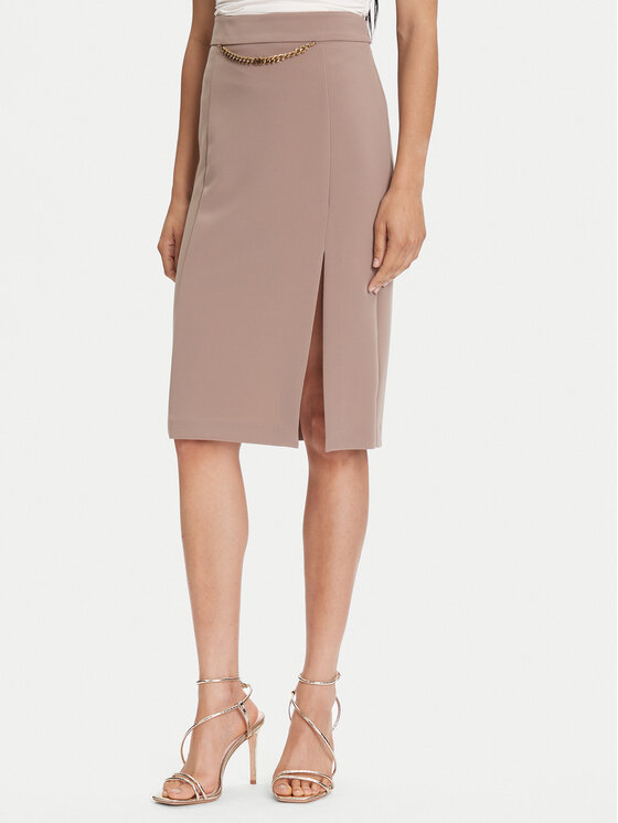 

Миди-юбка regular fit 5YGD07 7357A Marciano Guess, бежевый